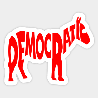 Democratic Party Logo Sticker